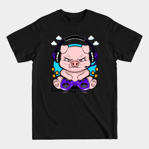 Discover gamer pig, gaming addicts - Gaming Animal - T-Shirt