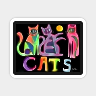 Kooky cats Magnet