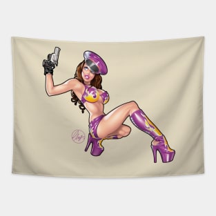 Sexy Police officer Tapestry