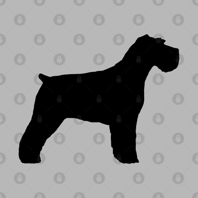 Black Schnauzer Silhouette by Coffee Squirrel