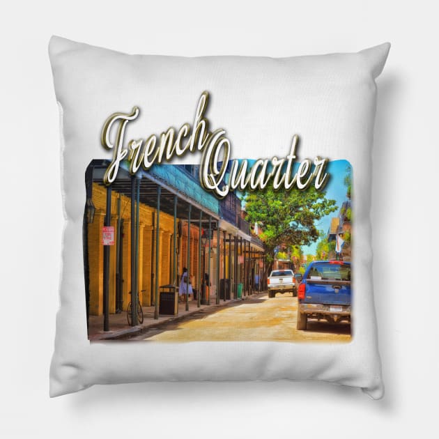 Sun Soaked New Orleans Pillow by RoxanneG