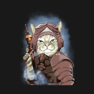Cat from Future with Aviator Goggles T-Shirt