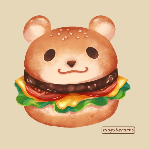 Mr. Burger Bear by magsterarts