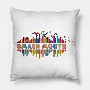 Tone Color Wave With Name-Smash Mouth Pillow