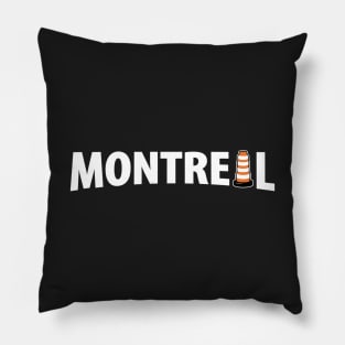 Montreal Traffic Cone Pillow