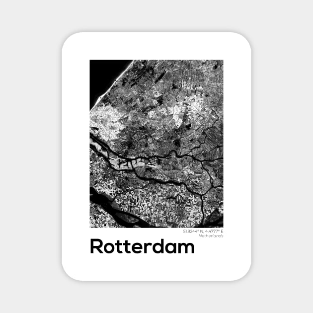 Rotterdam, Netherlands Magnet by Akman