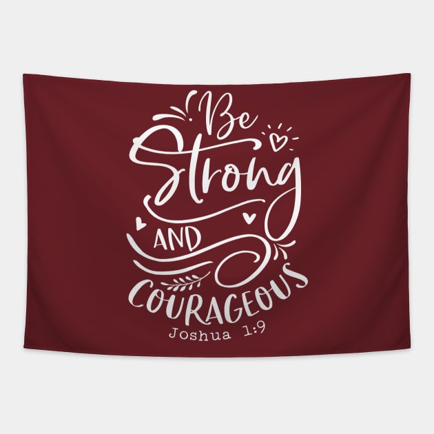 Strong and Courageous Tapestry by Gsweathers