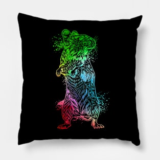 Colorful degu Pillow