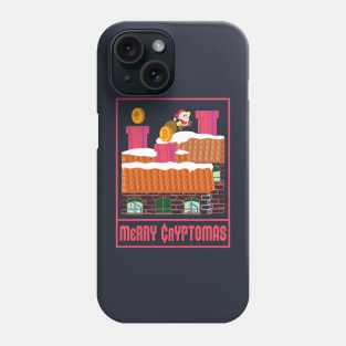 Merry Cryptomas - Christmas Is Approaching Santa Phone Case