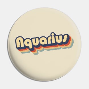 Aquarius Retro '70s Pin