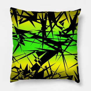 Jamaican Flag - Scratch Flag Design Pillow