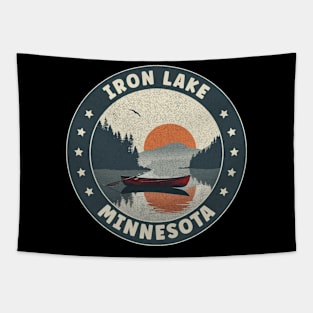 Iron Lake Minnesota Sunset Tapestry