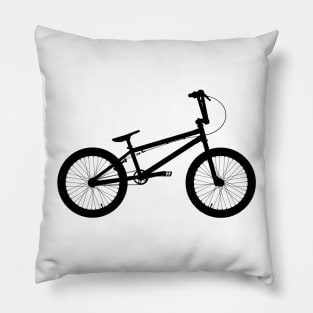 BMX Bike silhouette Pillow