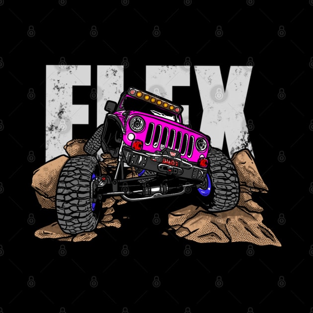 Pink Jeep Flex by 4x4 Sketch