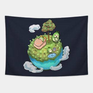 The happy planet of Kongs. Tapestry