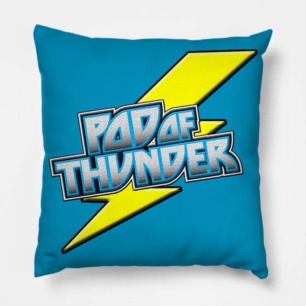 Pod of Thunder Lighting Bolt Logo Pillow by Pod of Thunder