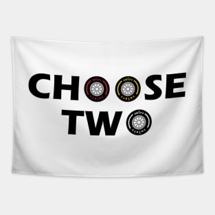 Choose Two - Pit Stop Racing Inspired Tapestry