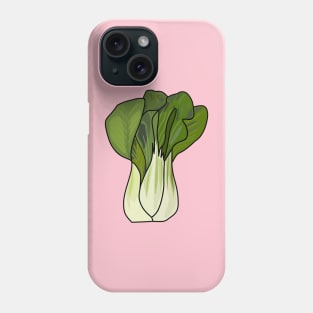 Bok choy cartoon illustration Phone Case