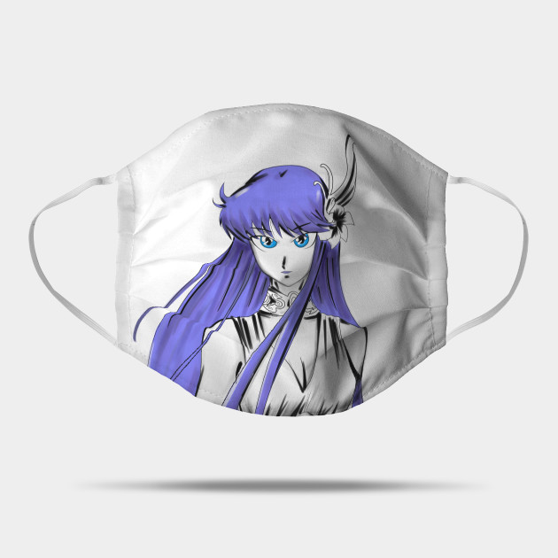 Athena The Gold Goddess Saint Seiya Mask Teepublic