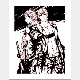 Devil May Cry - Dante and Vergil Metal Print by Azrael Art - Pixels