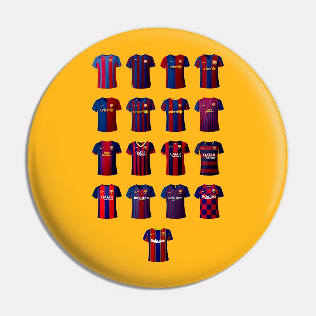 Messi shirts at Barcelona Pin by GonGrunge