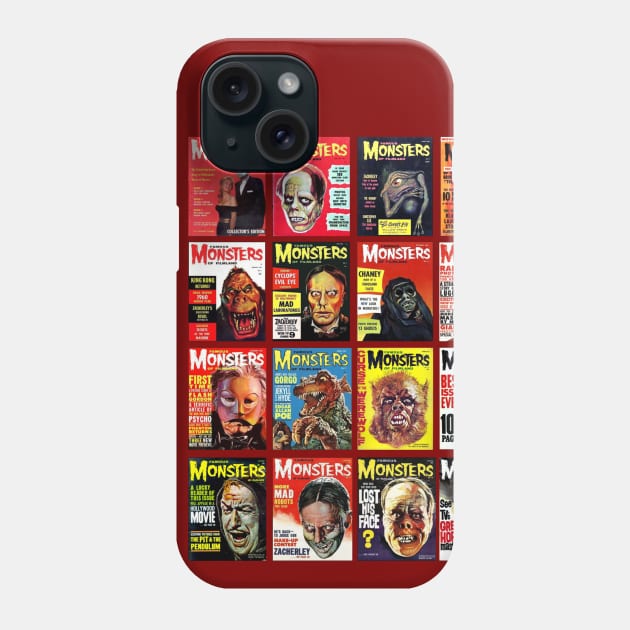 Famous Monsters Collage Series 1 Phone Case by Starbase79