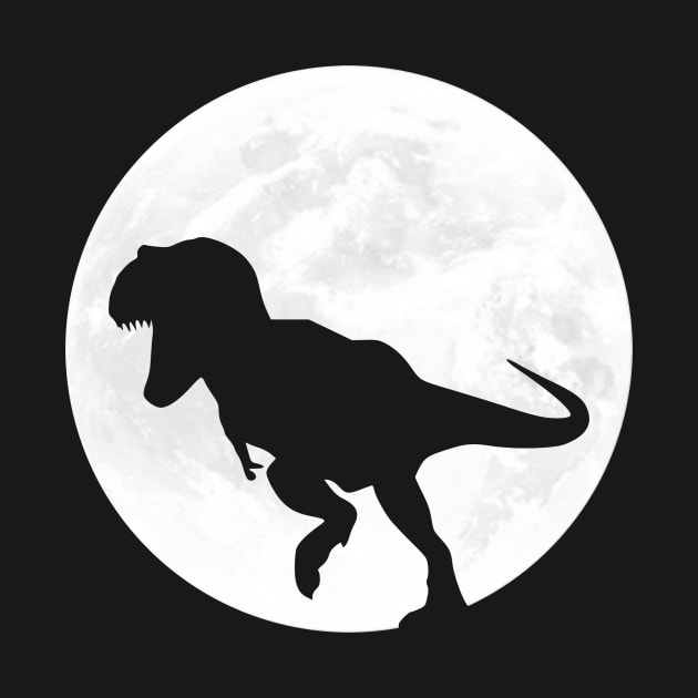 T Rex in Full Moon by ChapDemo