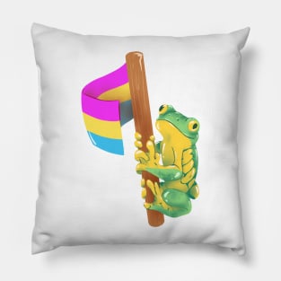 Frog Says Pansexual Rights! Pillow