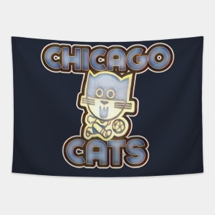 Chicago Cats Soccer Tapestry