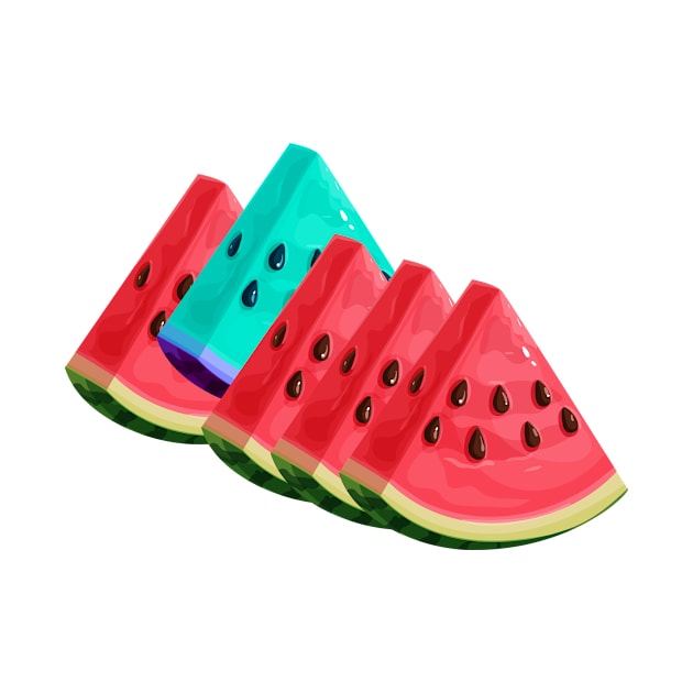 It's good to be different watermelon by Katebi Designs