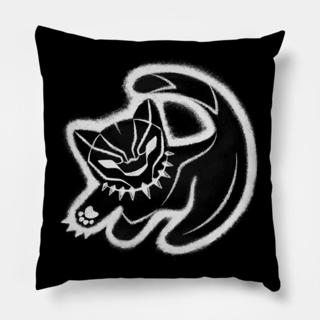 Panther king Pillow by MIKELopez