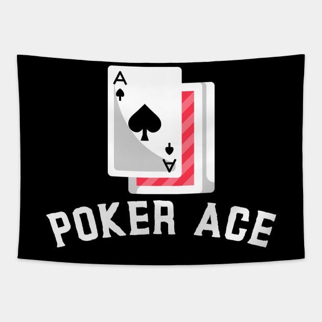 Poker Ace - Poker Card Design Tapestry by BB Funny Store