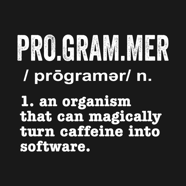 Programer Definition - Funny  Geeks And Nerds by ChrifBouglas