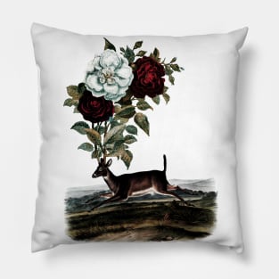 Deer with rose horns Pillow