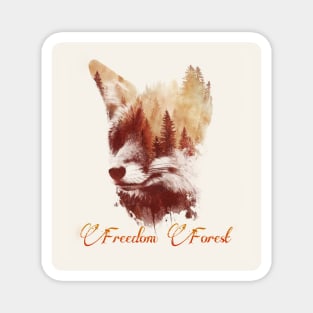 Freedom Forest Fox Magnet