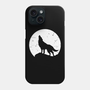 Howling Wolf to the Full Moon Phone Case