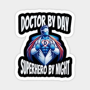 Funny Superhero Doctor Father's Day Magnet