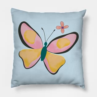 Pink butterfly Pillow