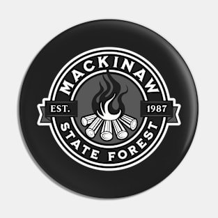 Mackinaw State Forest Michigan Pin