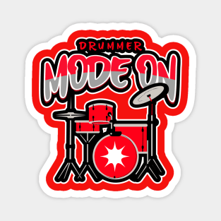 FUNNY Drummer Drum Set Magnet