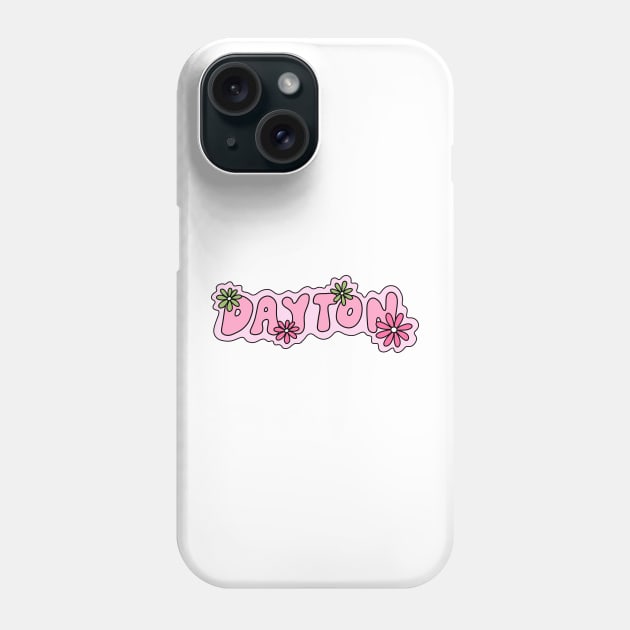 Dayton Ohio Pastel Floral Phone Case by Moon Ink Design