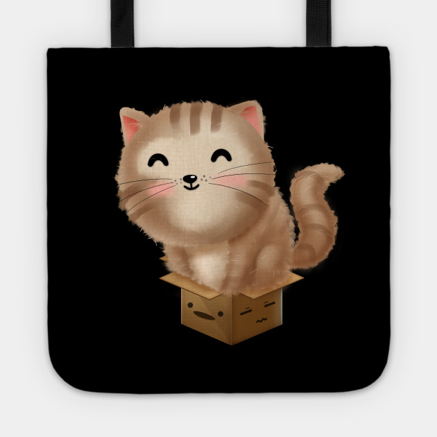 Cat Fits In Box Kitten Shirt Funny Cat Lover Kitten Fit In Box