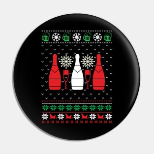 Christmas drinking ugly christmas sweater Pin