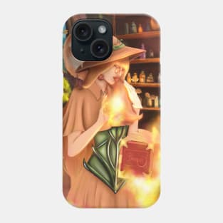 The witch and her fox friend Phone Case