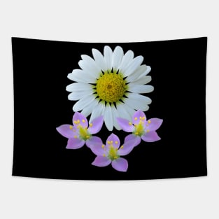 bunch of flower pink daisy daisies bloom Tapestry