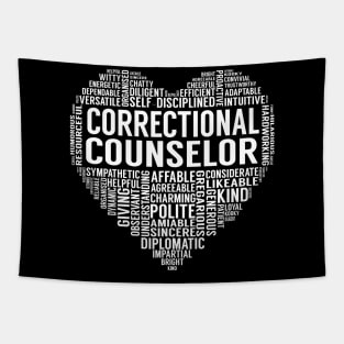 Correctional Counselor Heart Tapestry