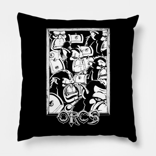 orcs Pillow by Mauro_t_shirts