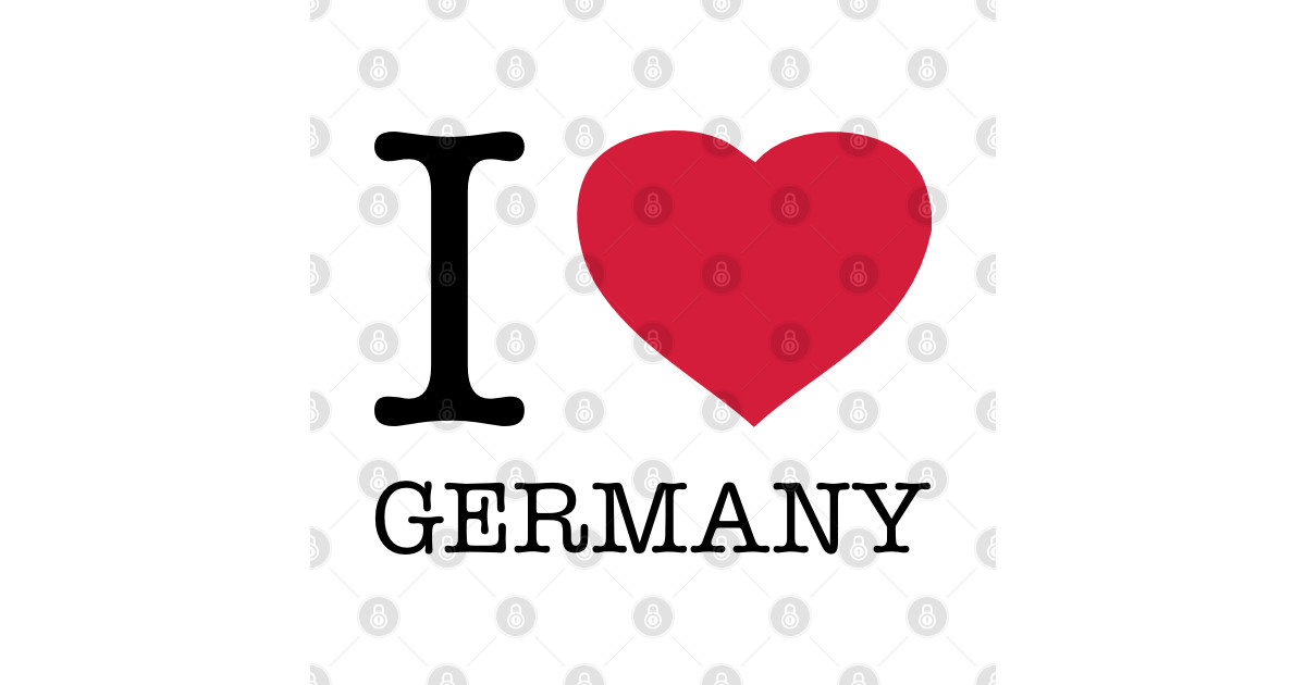 I LOVE GERMANY - Germany - T-Shirt | TeePublic