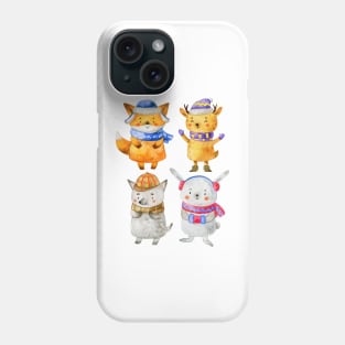 Forest Animals Watercolor Phone Case