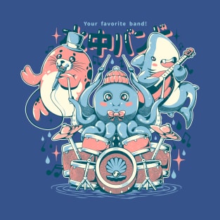 The Ocean Boys - Cute Geek Sea Animals Music Gift T-Shirt